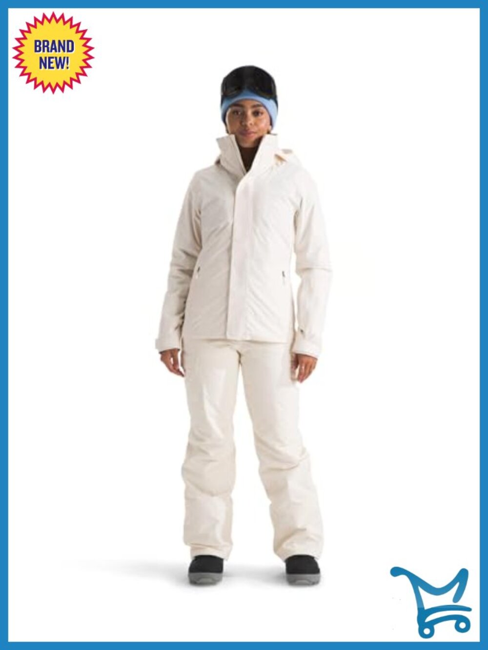 Insulated Waterproof Snow Pants for Snow Sports with Gaiters - Picture 4 of 6